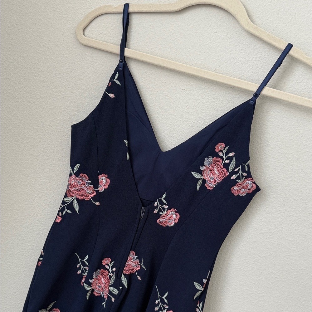 Spring Wedding Dress Honey and Rosie Floral Navy Dress Small - Picture 5 of 6